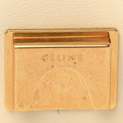 Celine Shiny Smooth Calfskin Medium Frame Shoulder Bag Chalk Mastic 6 of 10