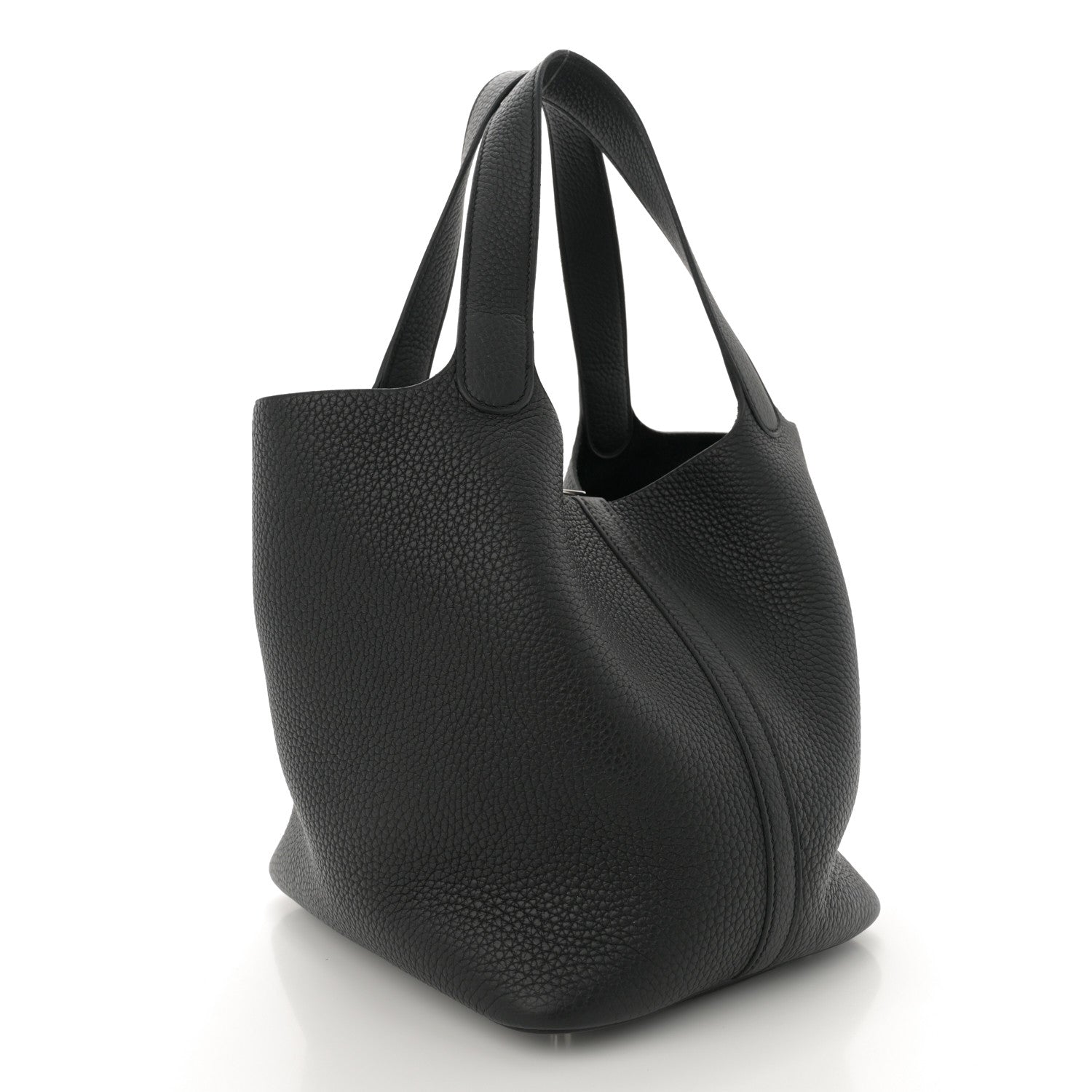 Hermes Taurillon Clemence Picotin Lock 22 MM Black 3 of 12