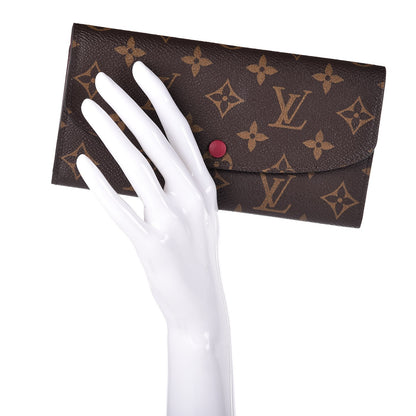 Louis Vuitton Monogram Emilie Wallet Fuchsia 2 of 7