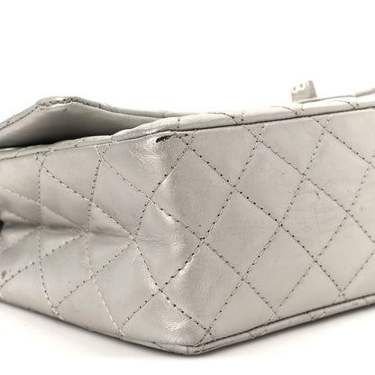 Chanel Metallic Lambskin Quilted 2.55 Reissue 226 Flap Silver 9 of 11