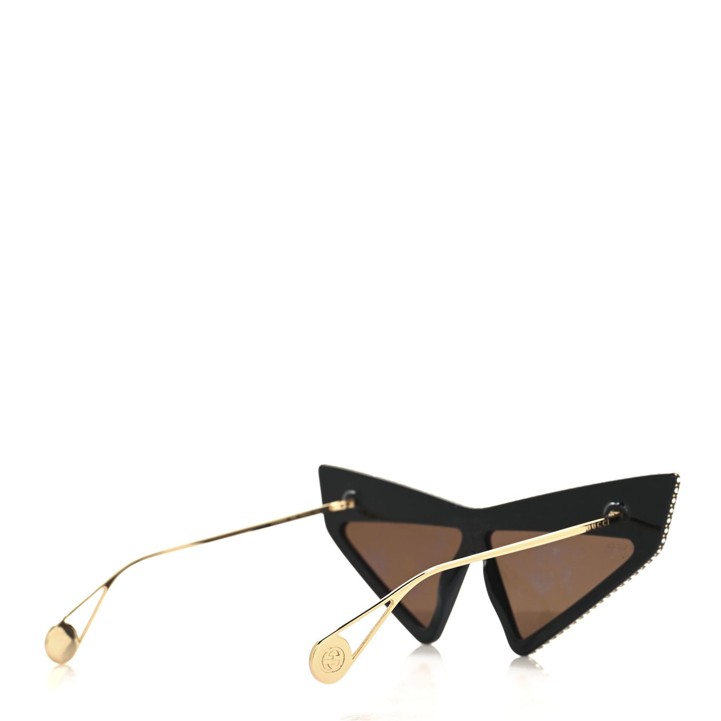 Acetate Crystal Geometric Sunglasses GG0430S Black