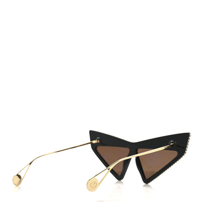 Gucci Acetate Crystal Geometric Sunglasses GG0430S Black 4 of 7