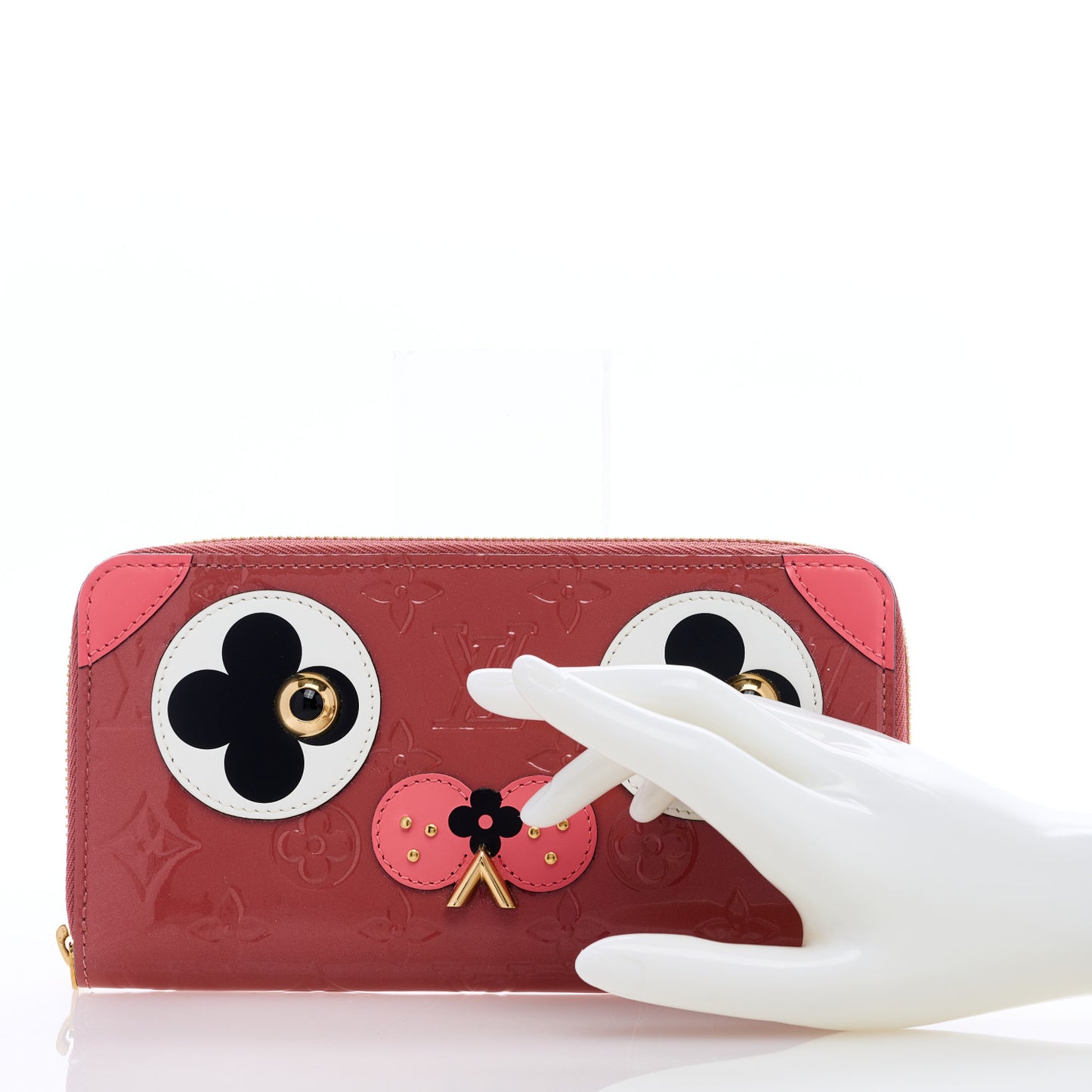 Vernis Valentine Dog Zippy Wallet Vieux Rose