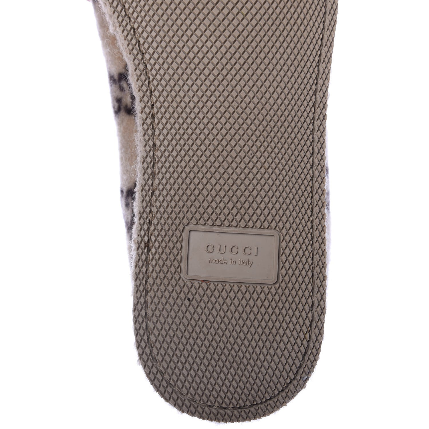 Gucci Covered Wool GG Monogram Mens Fria Horsebit Loafers 8.5 Beige Ebony Black Butterscotch 9 of 10