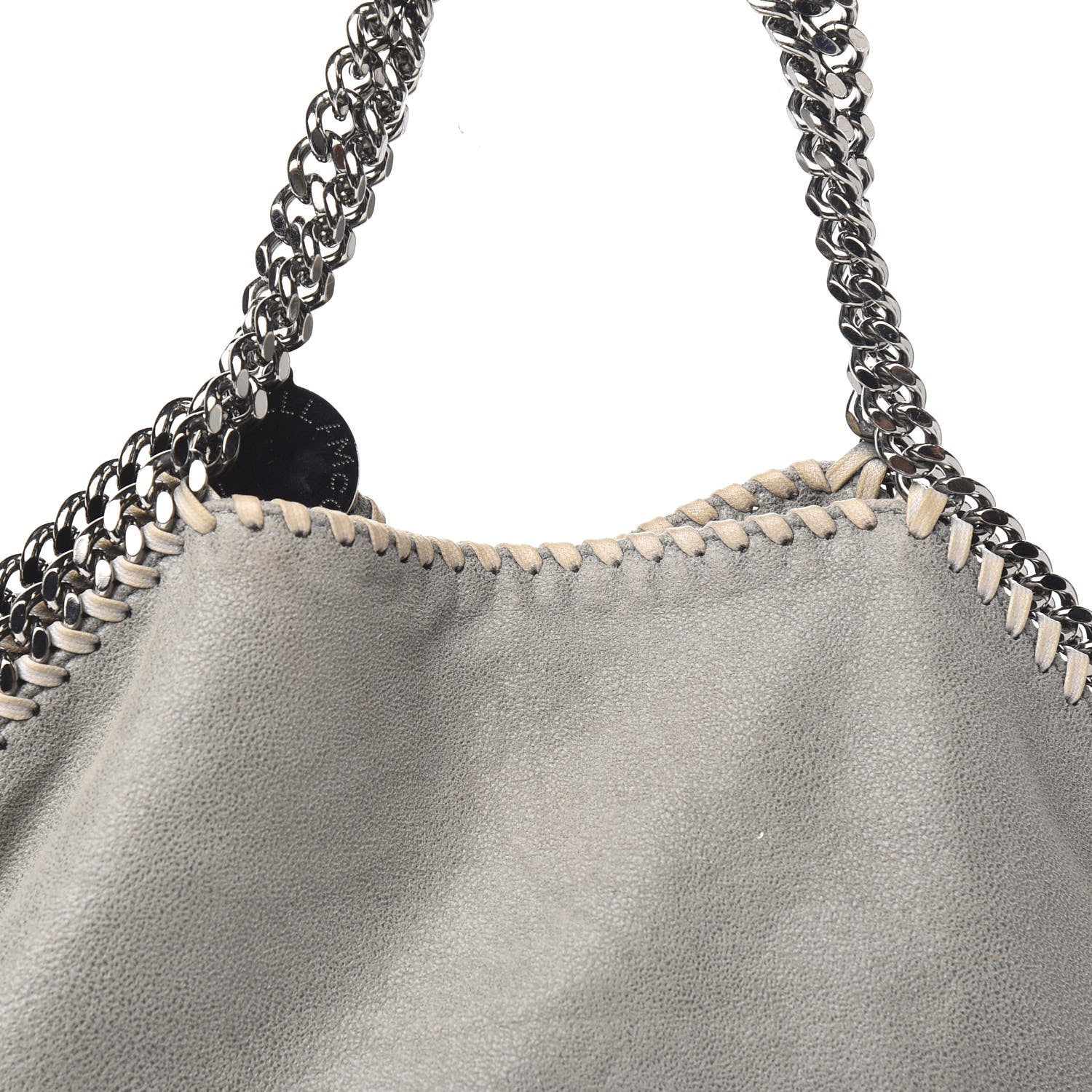 Stella McCartney Shaggy Deer Falabella Fold Over Tote Grey 9 of 9