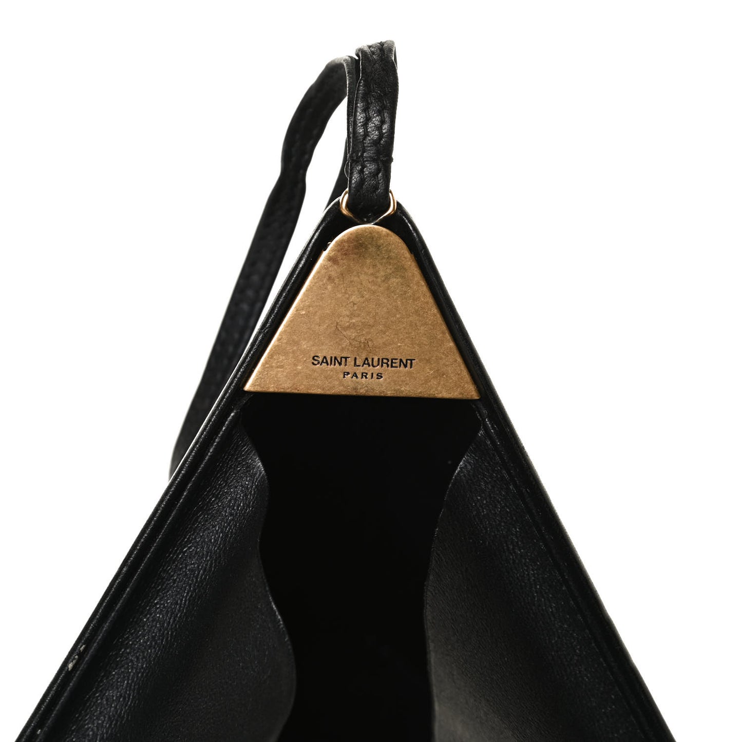 Lambskin Pyramid Clutch Black