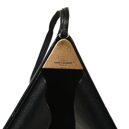 Saint Laurent Lambskin Pyramid Clutch Black 6 of 12