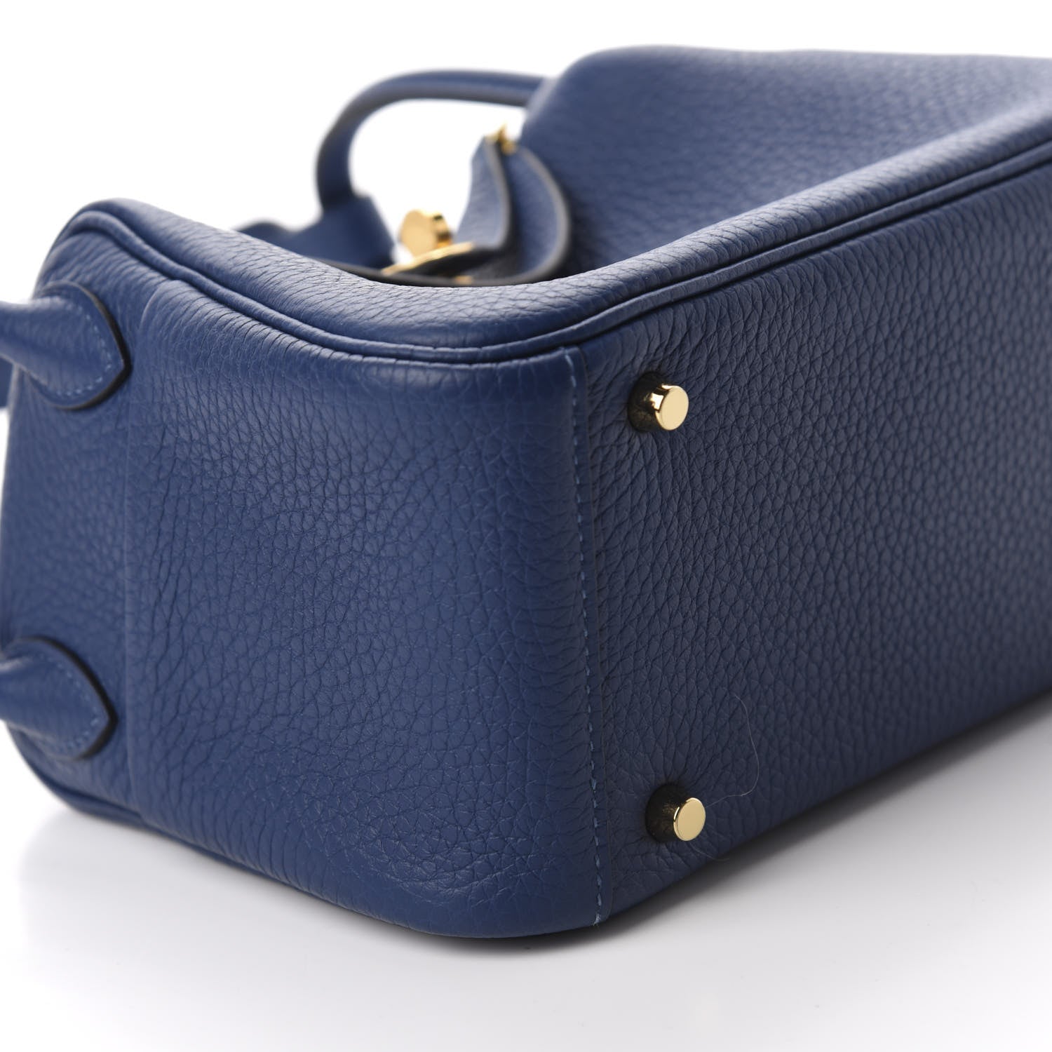 Hermes Taurillon Clemence Mini Lindy 20 Deep Bleu 6 of 11