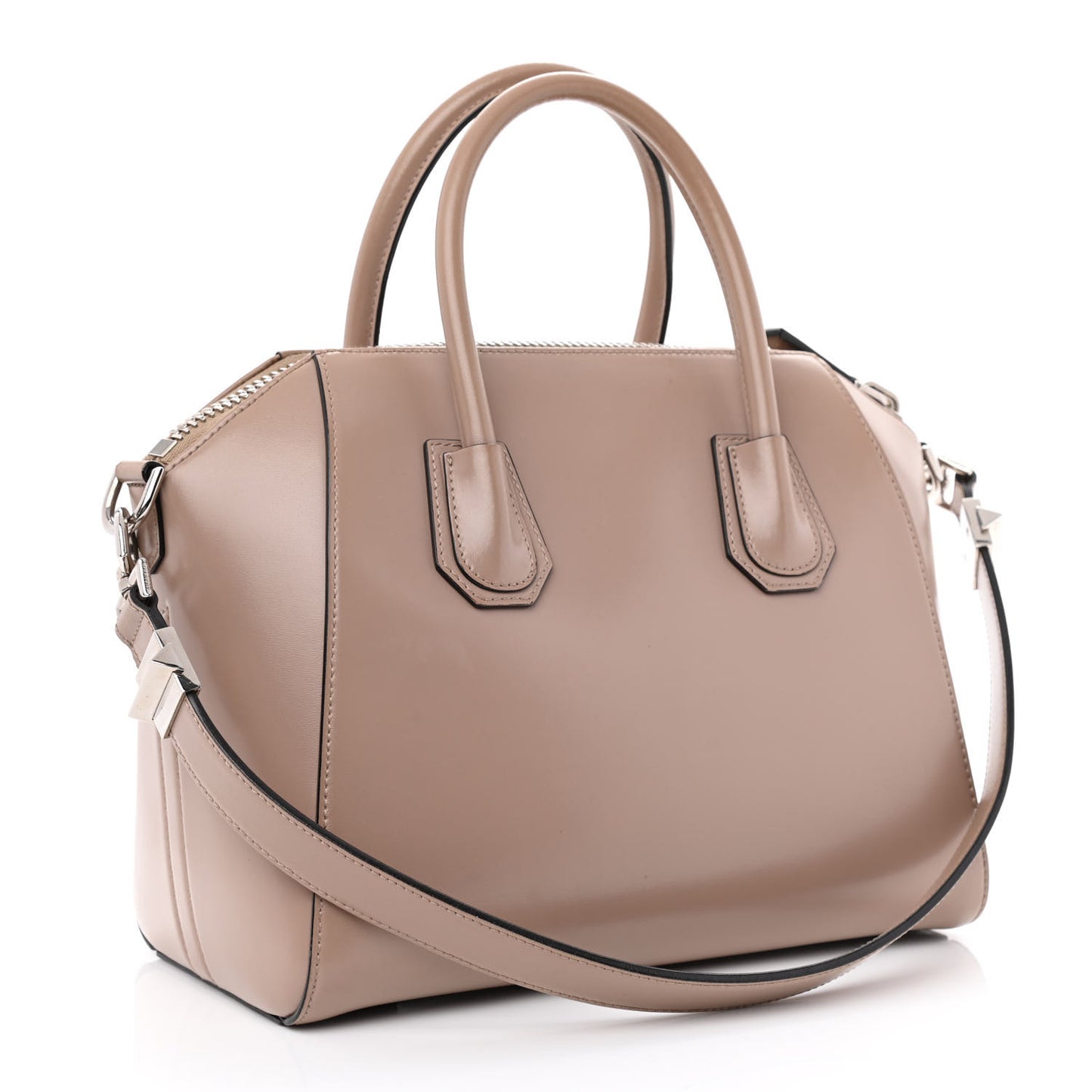 Shiny Lord Calfskin Small Antigona Sand