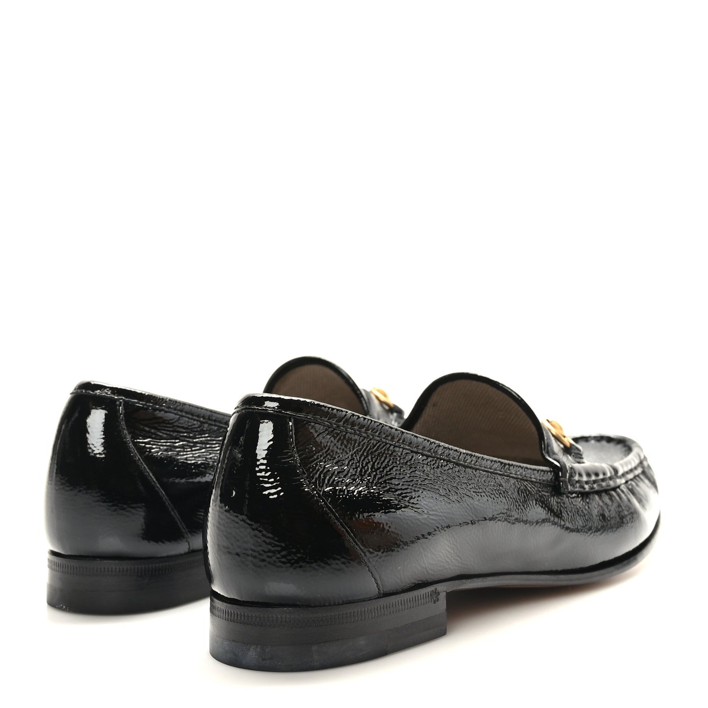 Patent Womens 1953 Horsebit Loafers 39.5 Black