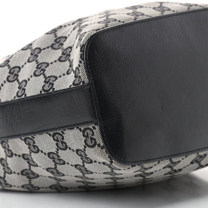 Gucci Monogram GG Small Clasp Hobo Black 7 of 9