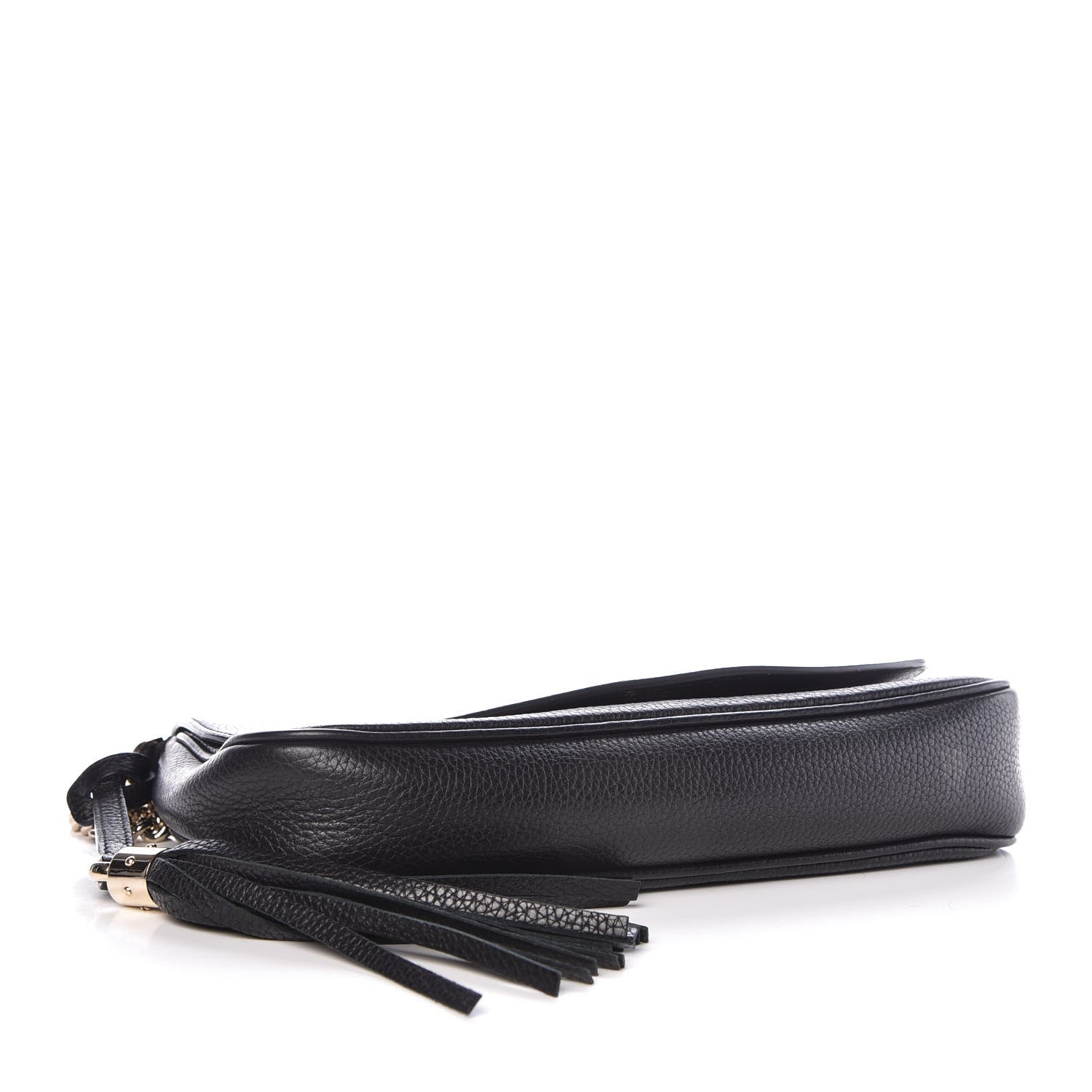 Gucci Pebbled Calfskin Medium Soho Flap Crossbody Black 4 of 9