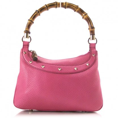 Gucci Calfskin Bamboo Anita Top Handle Bag Pink 1 of 9