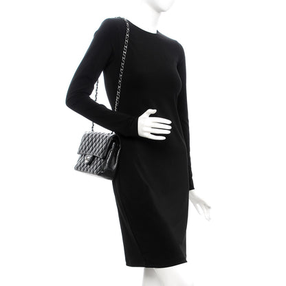 Chanel Lambskin Quilted Medium Double Flap Black 2 of 10