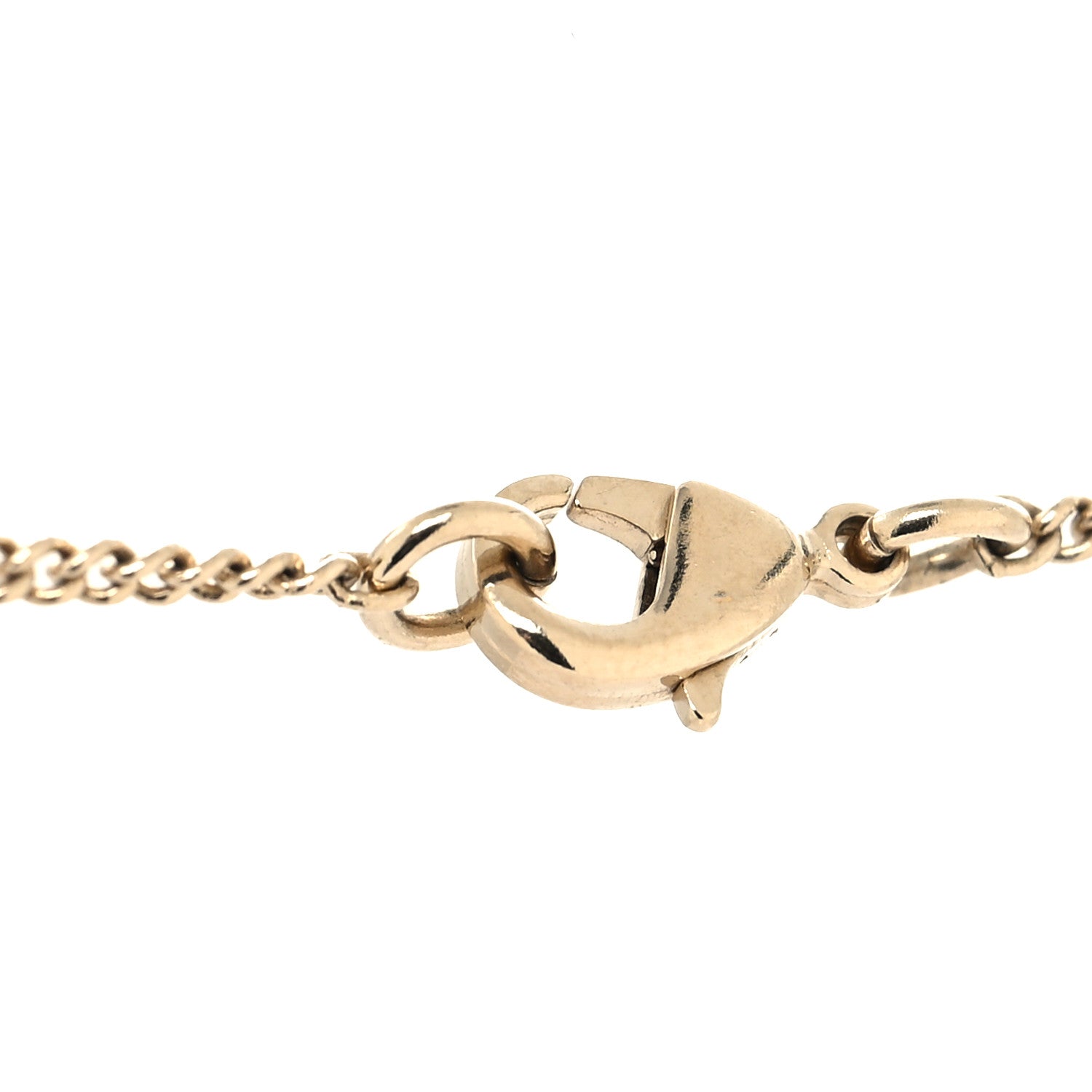 Chanel Baguette Crystal High Society CC Pendant Necklace Gold 4 of 5