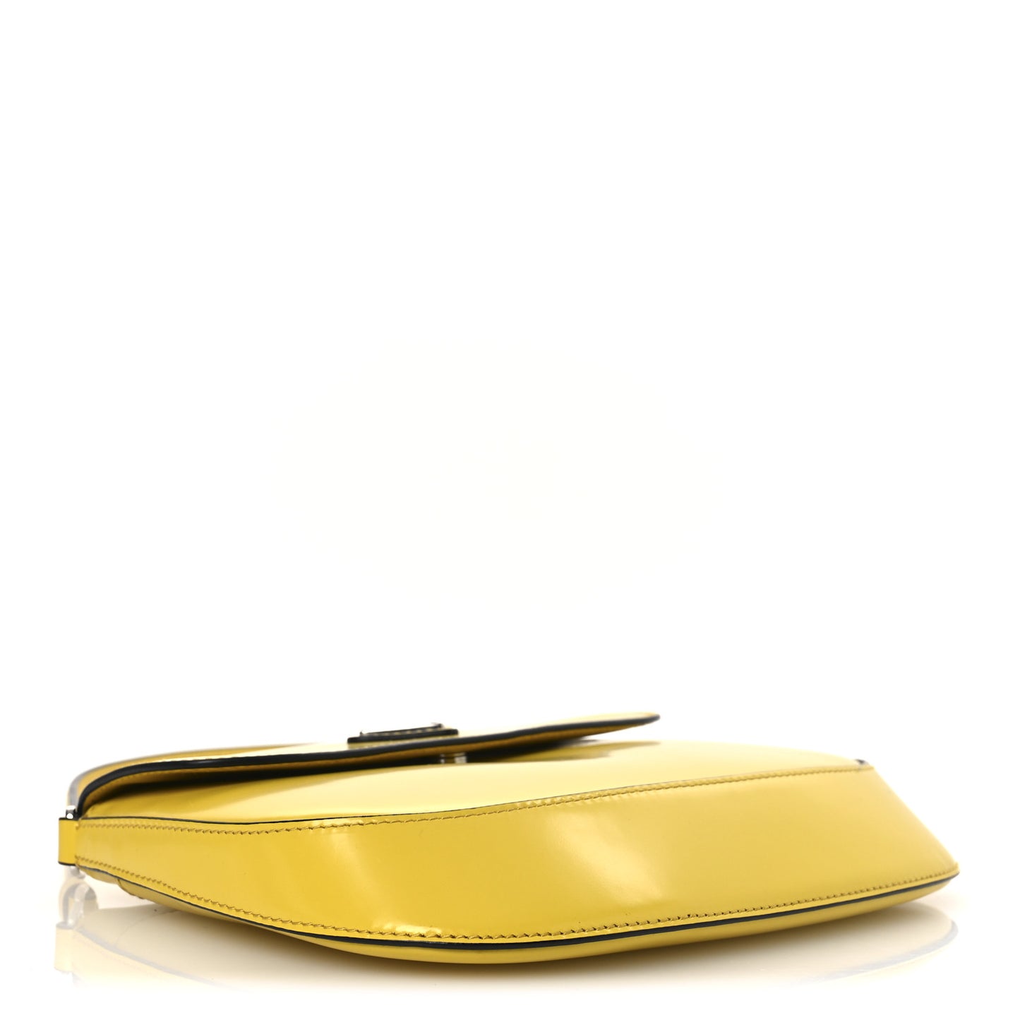 Spazzolato Cleo Flap Shoulder Bag Sole Black