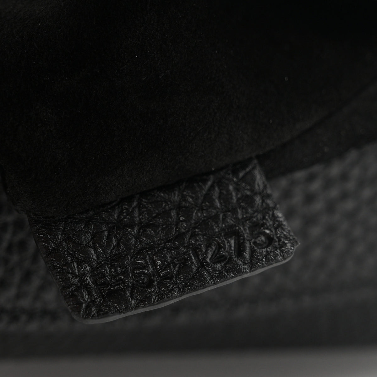Grained Calfskin Harry Crossbody Bag Black