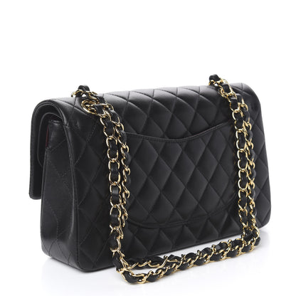 Chanel Lambskin Quilted Medium Double Flap Black 3 of 11
