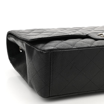 Chanel Caviar Quilted Maxi Single Flap Black 10 of 11