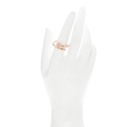 Cartier 18K Pink Gold Diamond Juste Un Clou Ring 57 8 2 of 4