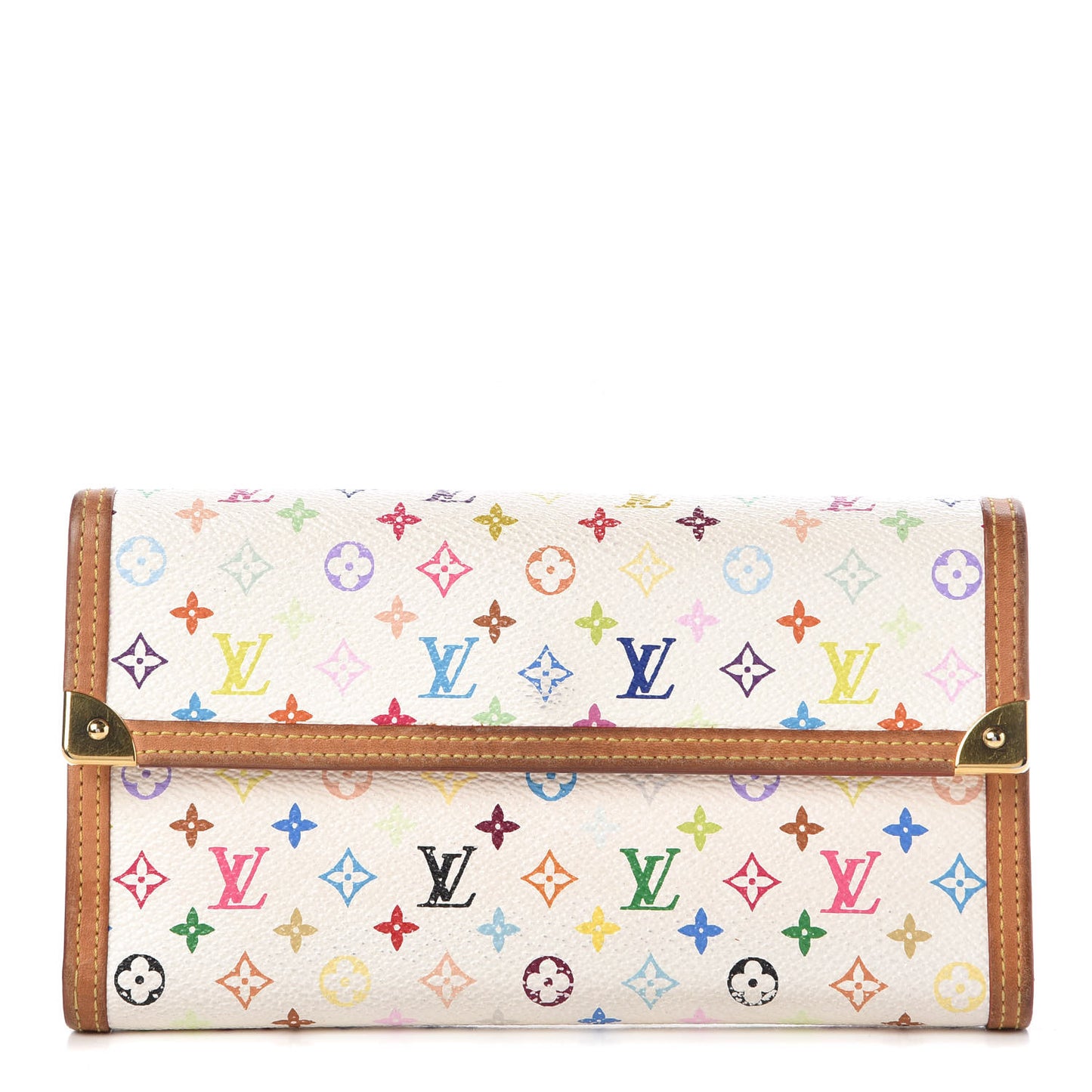 Monogram Multicolor Porte Tresor International Wallet White