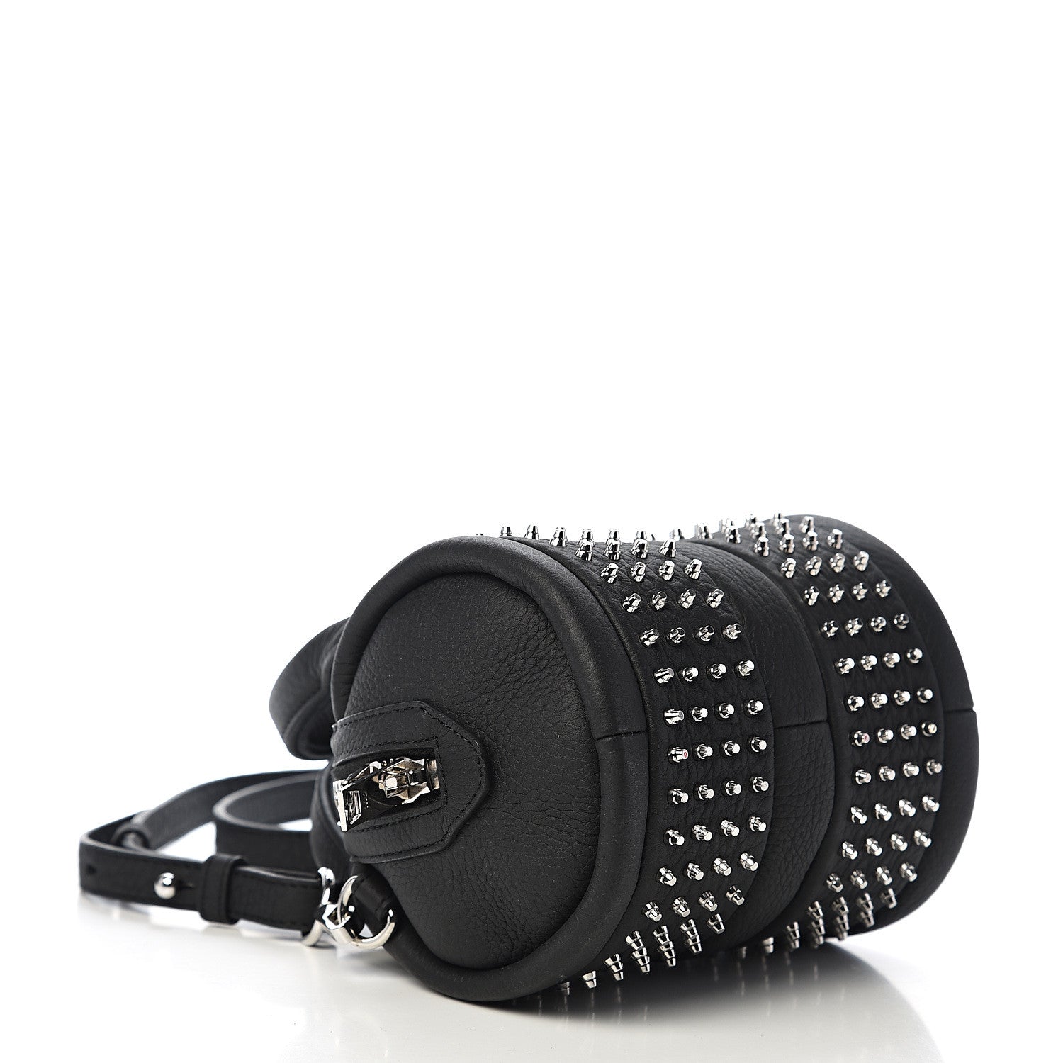 Alexander Wang Calfskin Studded Baby Rockie Matte Black Rhodium Hardware 3 of 9