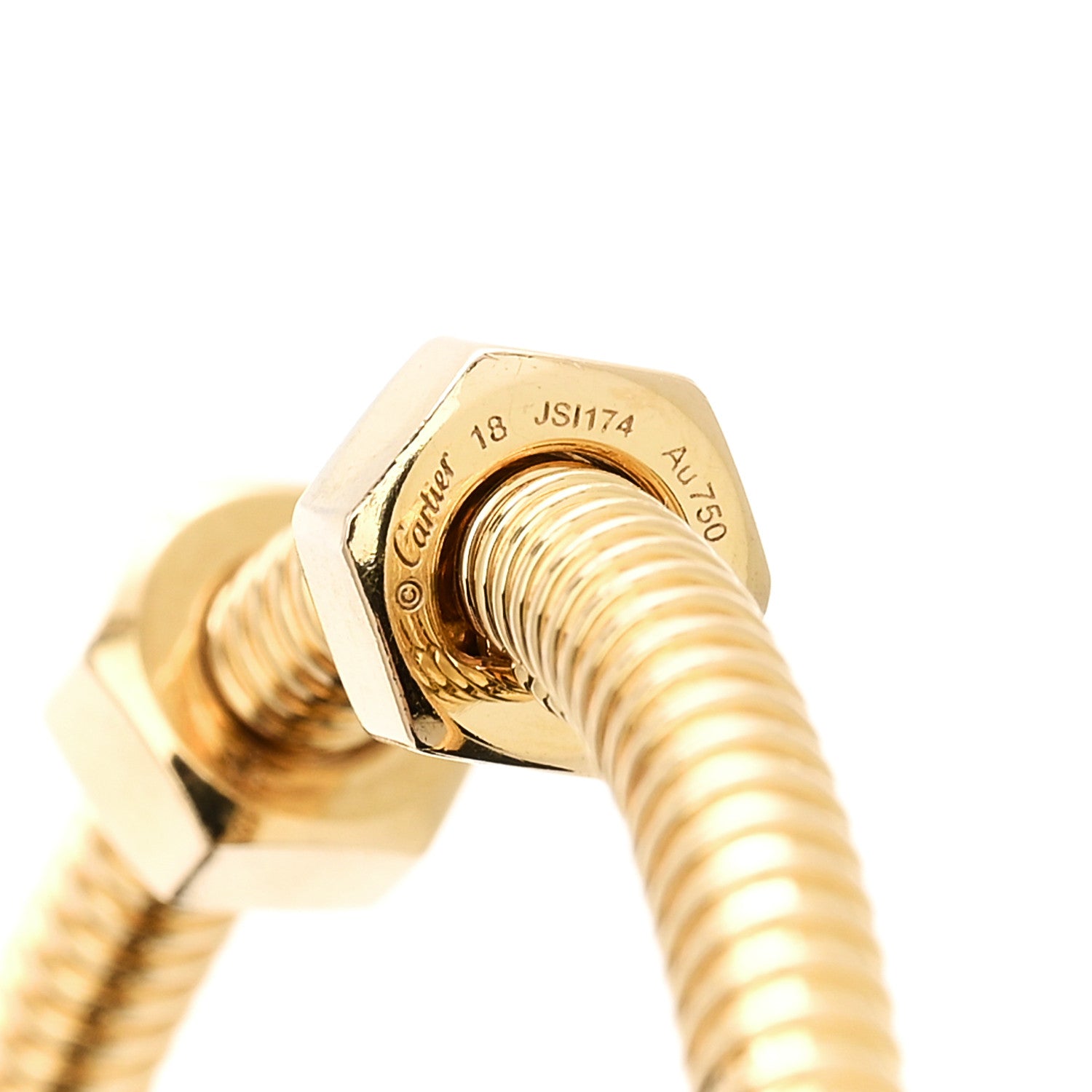 Cartier 18K Yellow Gold Ecrou de Cartier Bracelet 18 3 of 4