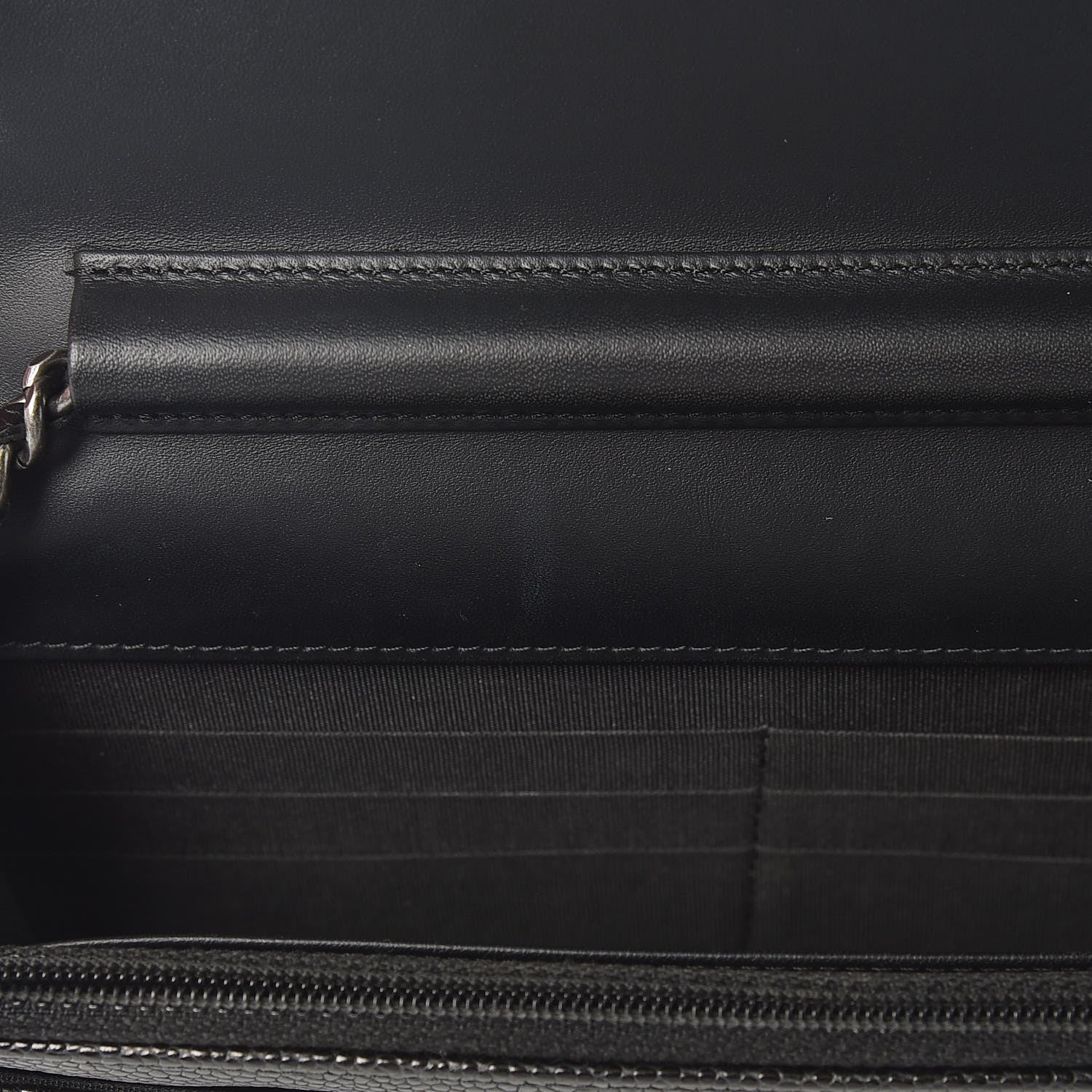 Chanel Caviar Quilted Boy Wallet On Chain WOC Black 8 of 12