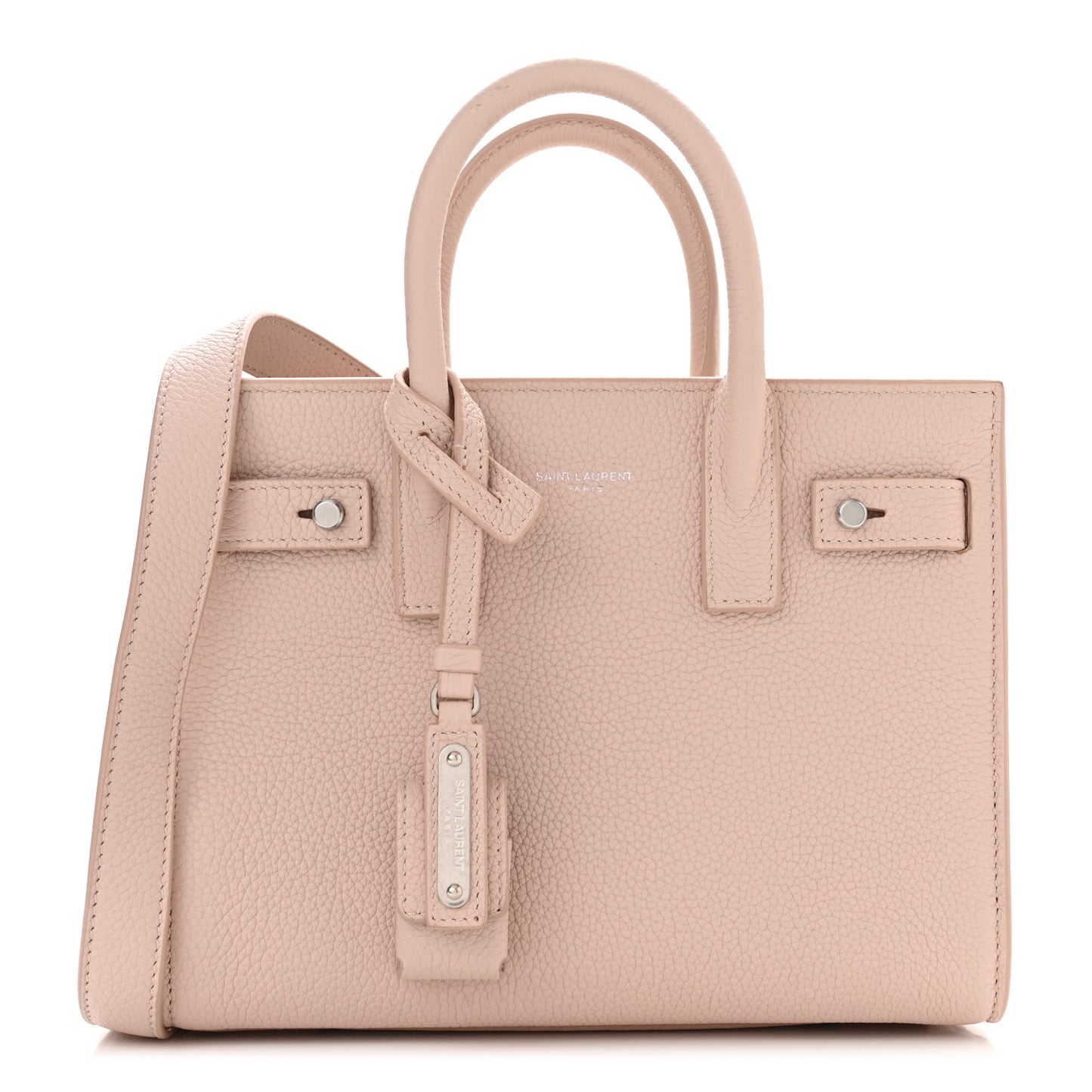 Grained Calfskin Nano Supple Sac De Jour Marble Pink