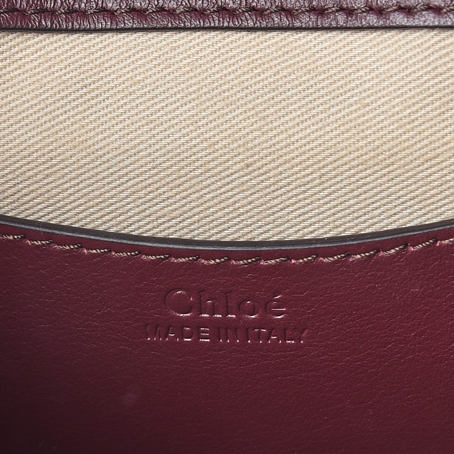 Chloe Calfskin Watersnake Embossed Large Tess Bag Coconut Brown 6 of 6