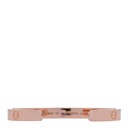 Cartier 18K Pink Gold Pink Sapphire LOVE Cuff Bracelet 16 2 of 4