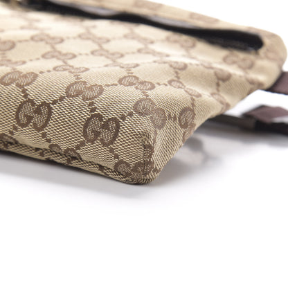 Gucci GG Monogram Double Pocket Belt Bag Dark Brown 10 of 10