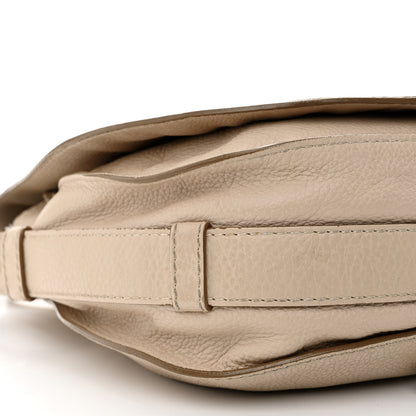 Chloe Grained Calfskin Medium Marcie Saddle Bag Beige 9 of 19