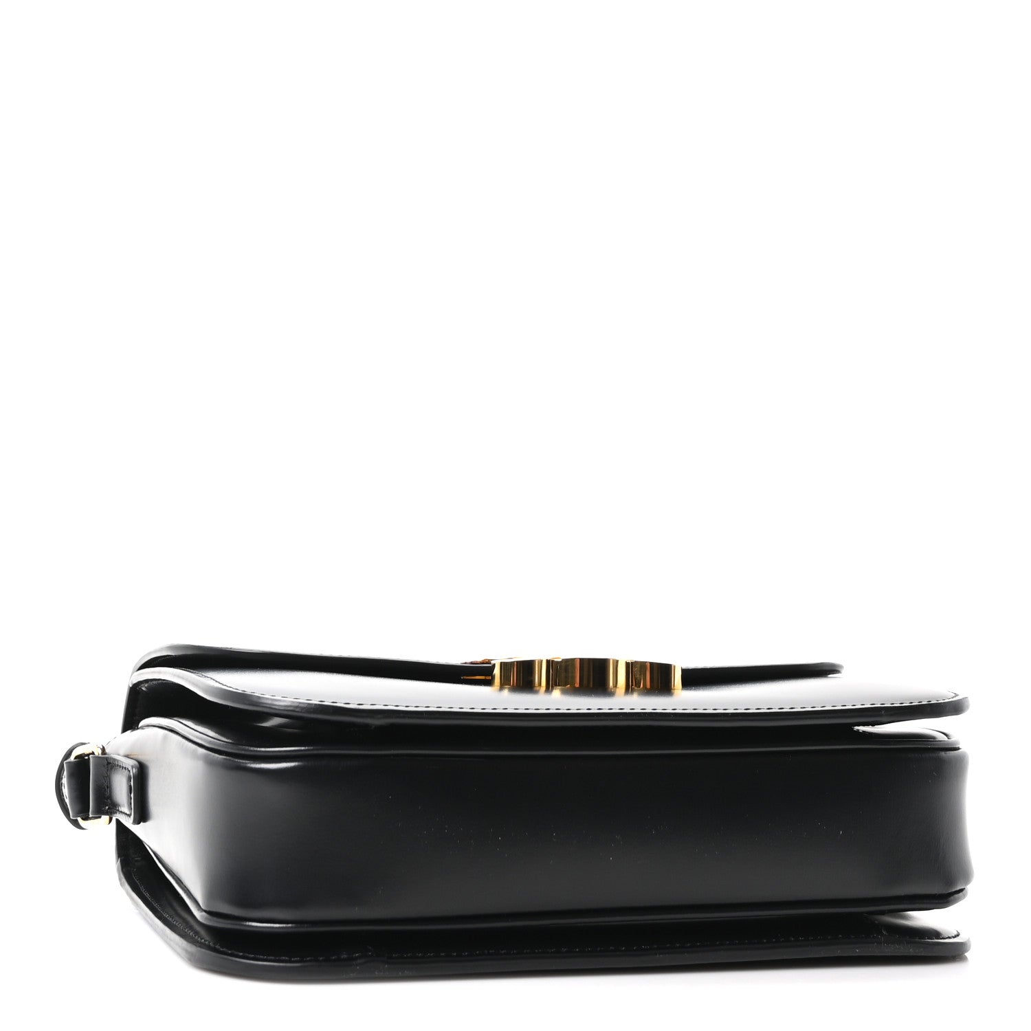 Celine Shiny Calfskin Medium Triomphe Black 4 of 11