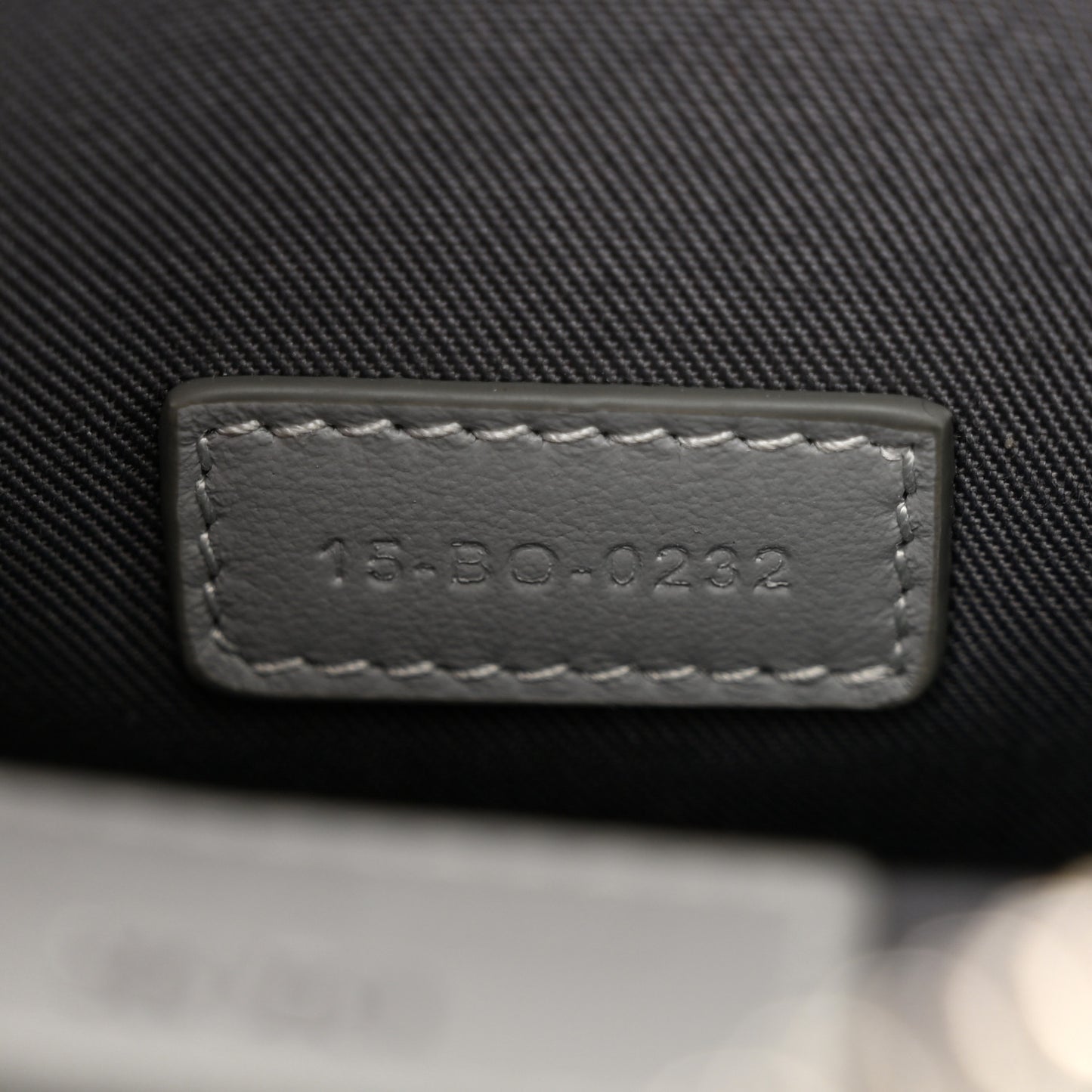 Coated Canvas CD Diamond Hit The Road Vertical Wallet On Strap Grey