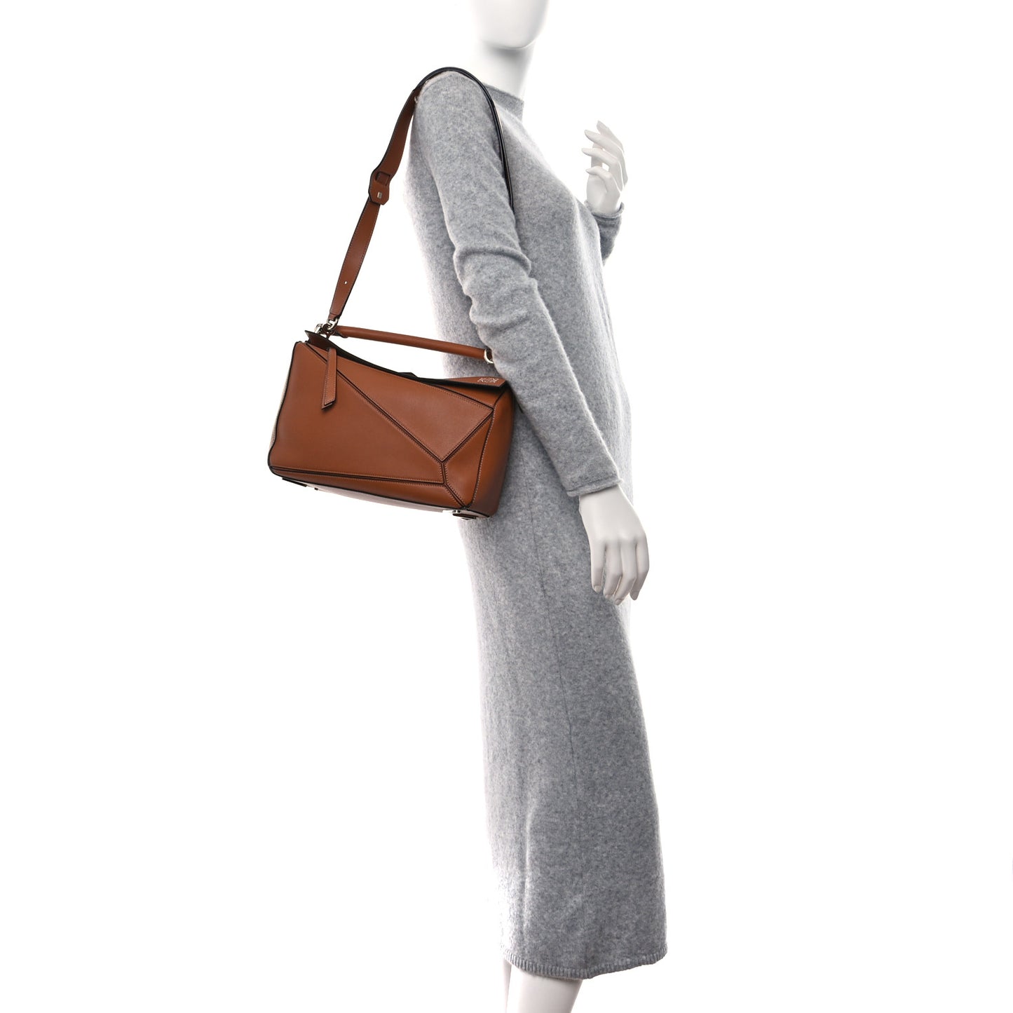 Calfskin Medium Puzzle Bag Tan