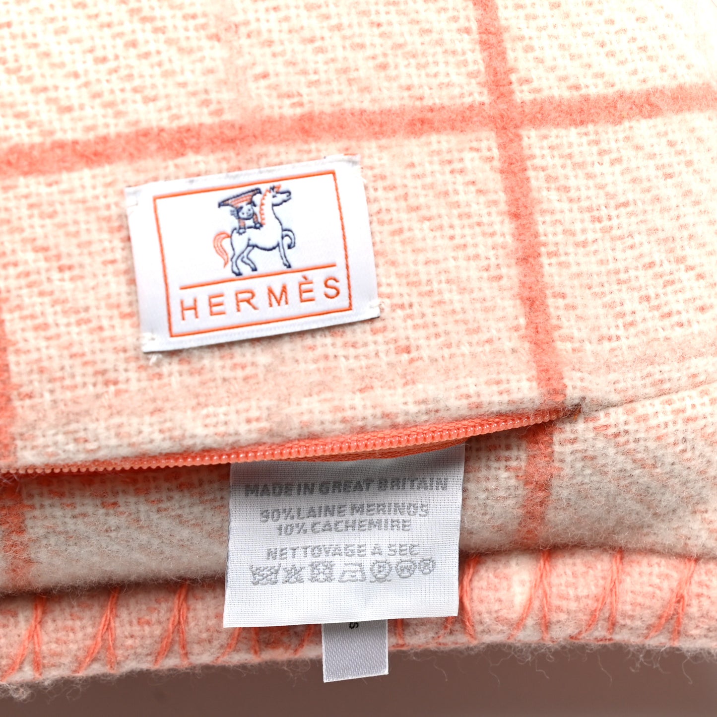 Wool Cashmere Avalon Cabriole Pillow Melon