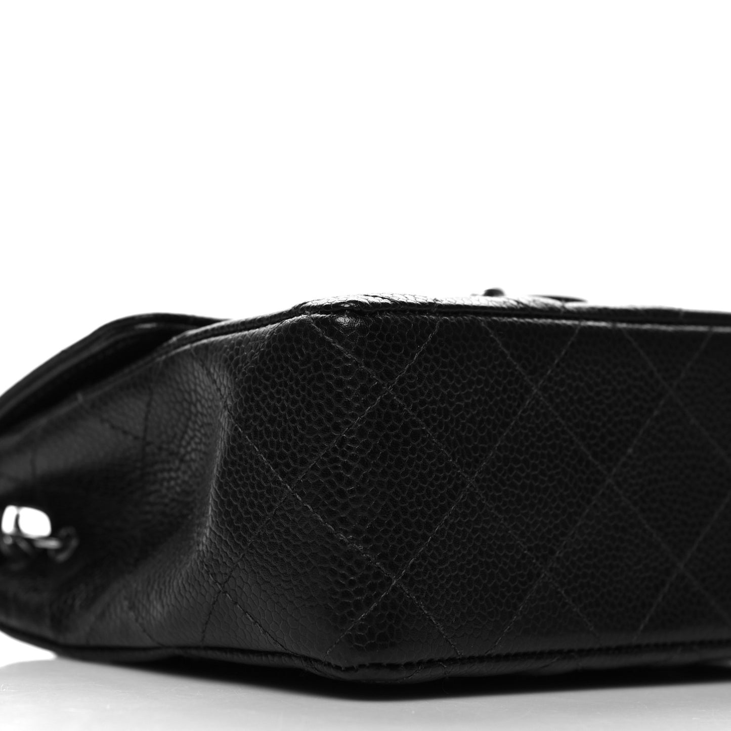 Caviar Quilted Mini Square Flap Black