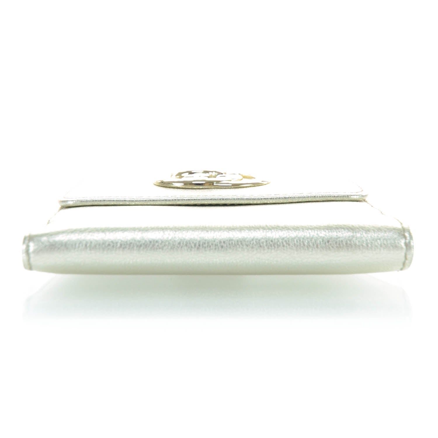 Gucci Leather Compact Britt Wallet Metallic 5 of 10