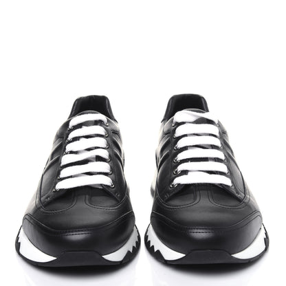 Hermes Calfskin Womens Trail Sneakers 40 Black 2 of 9