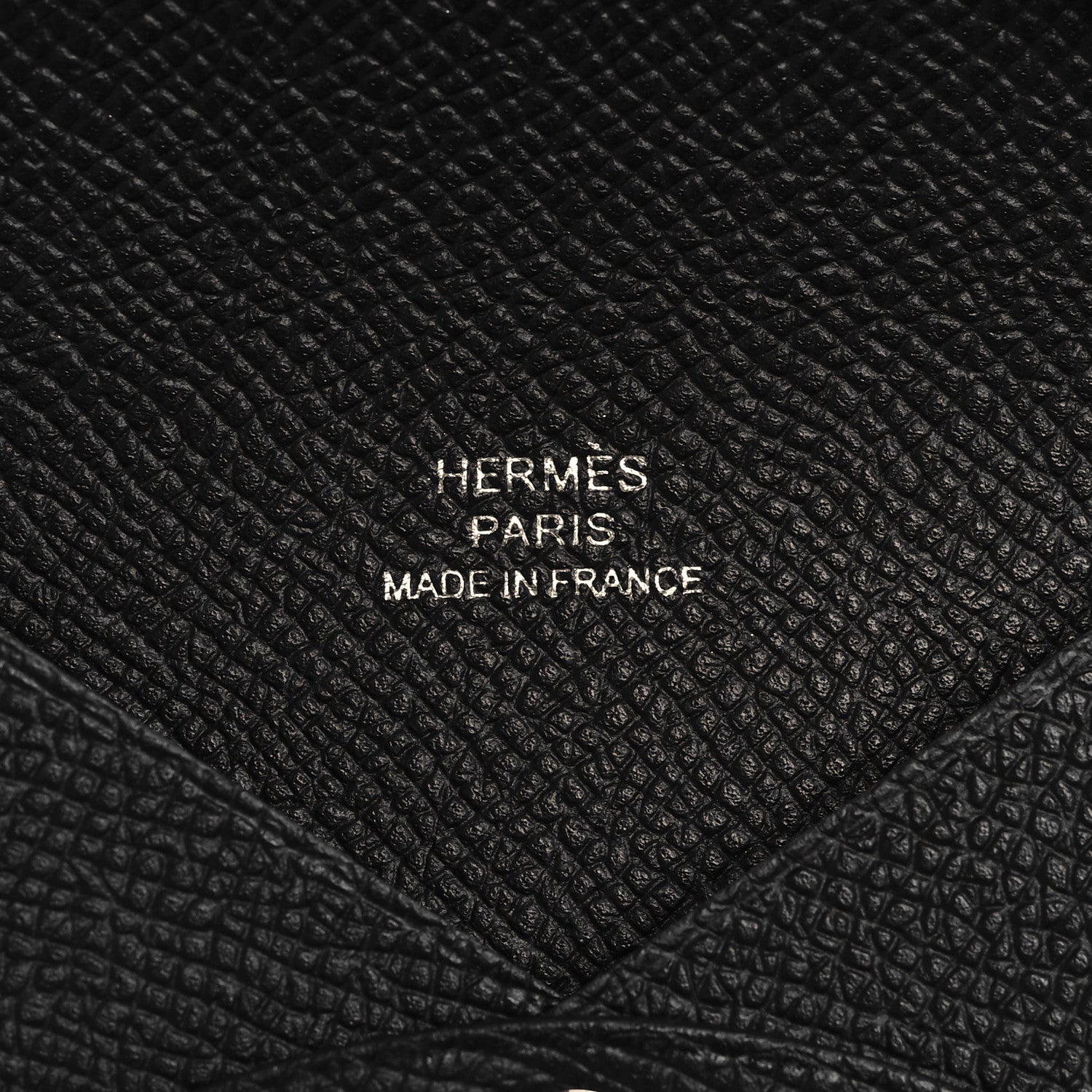 Hermes Epsom Calvi Card Case Black 8 of 10