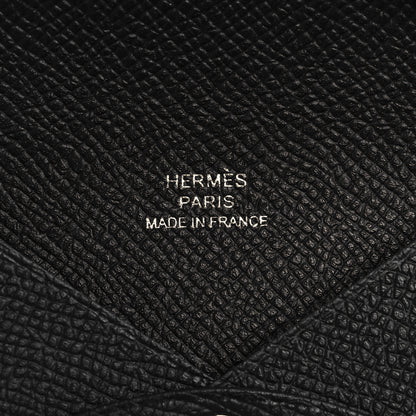 Hermes Epsom Calvi Card Case Black 8 of 10