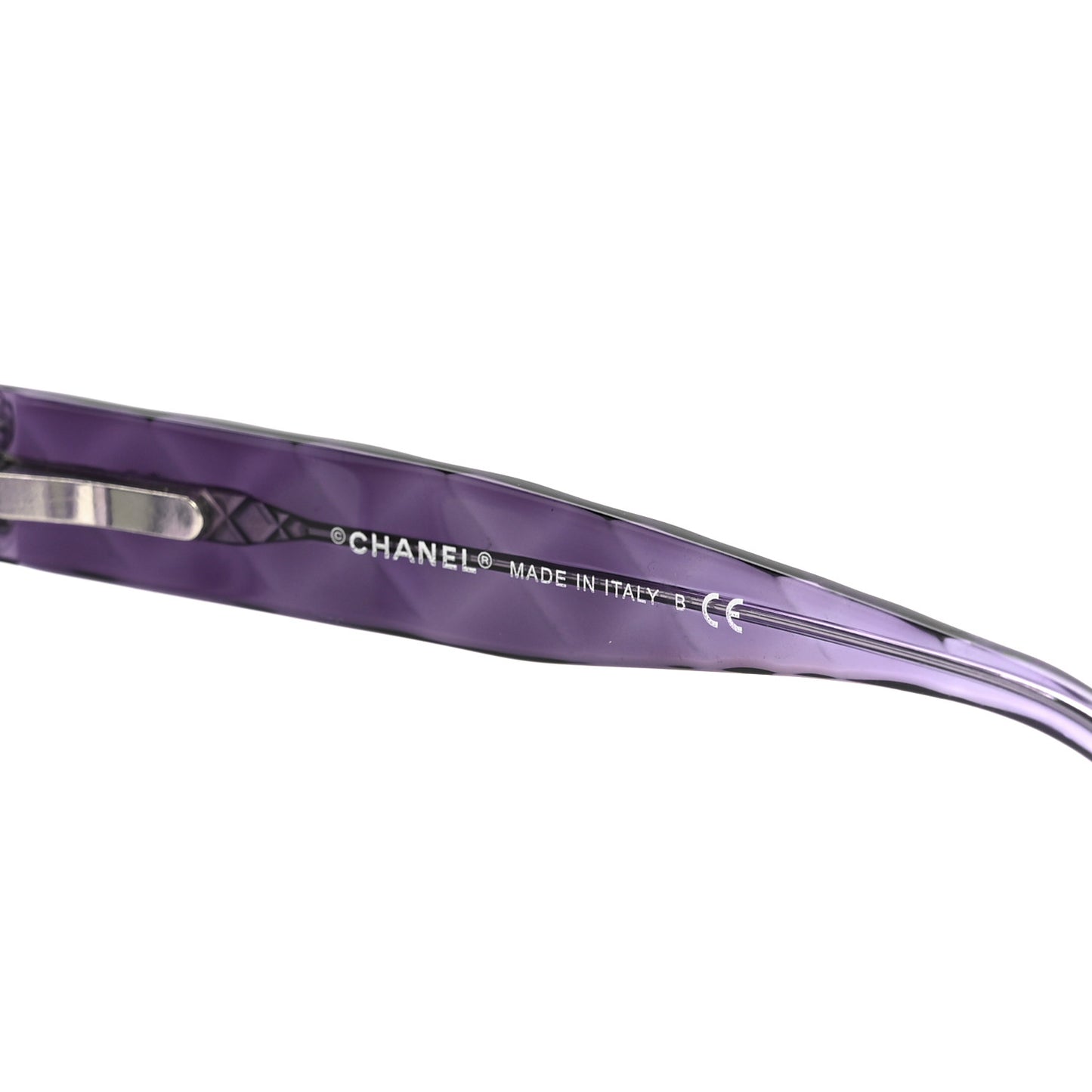 Quilted CC Mod Sunglasses 5120 Purple