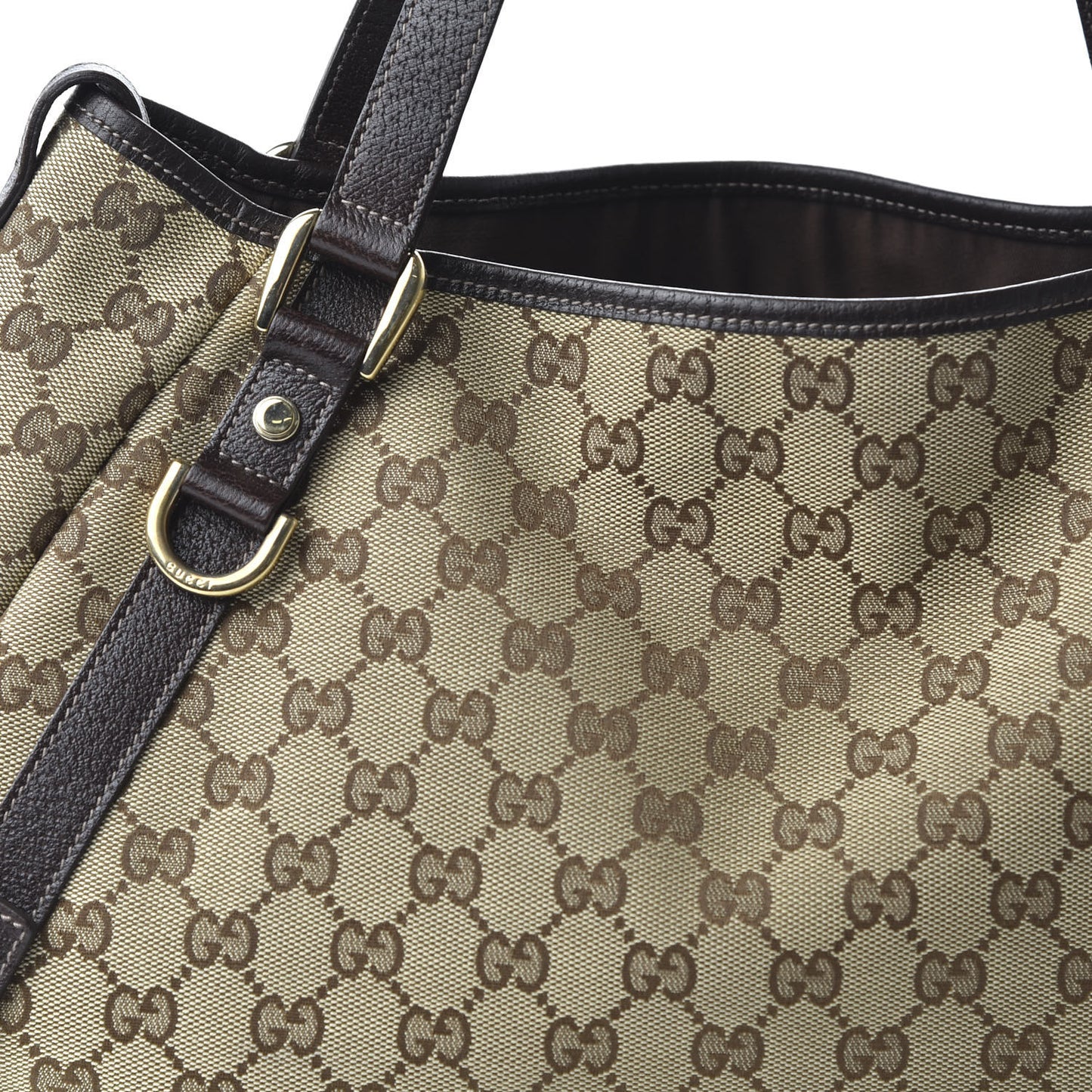 Monogram Medium Abbey Shoulder Bag Dark Brown