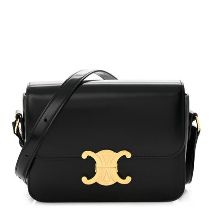 Celine Shiny Calfskin Teen Triomphe Black 1 of 11