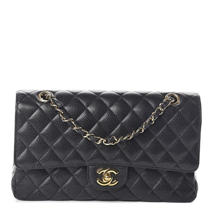 Chanel Caviar Quilted Medium Double Flap Black 1 of 10