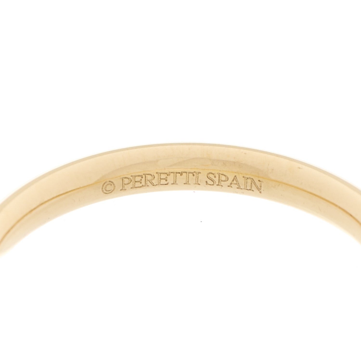 Tiffany 18K Yellow Gold Yellow Diamond Elsa Peretti Wedding Band Ring 50 5.5 4 of 5