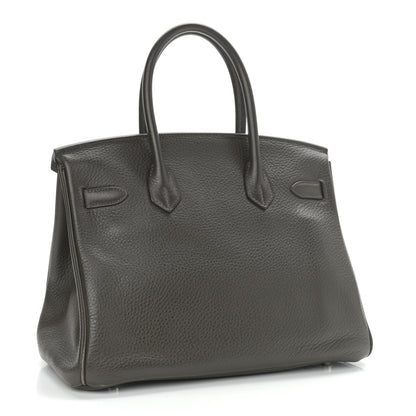 Hermes Taurillon Clemence Birkin 30 Vert Bronze 3 of 15