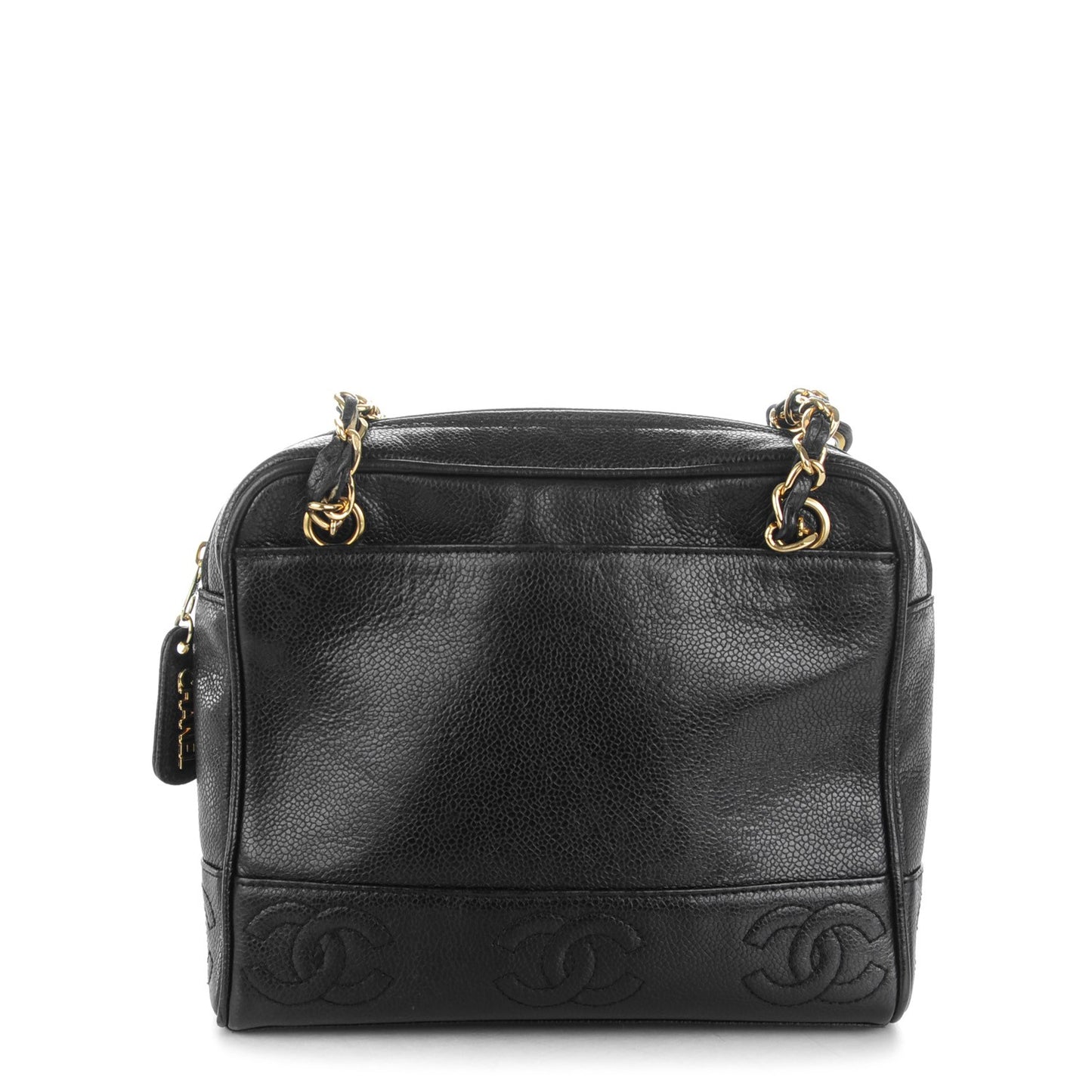 Caviar CC Shoulder Bag Black