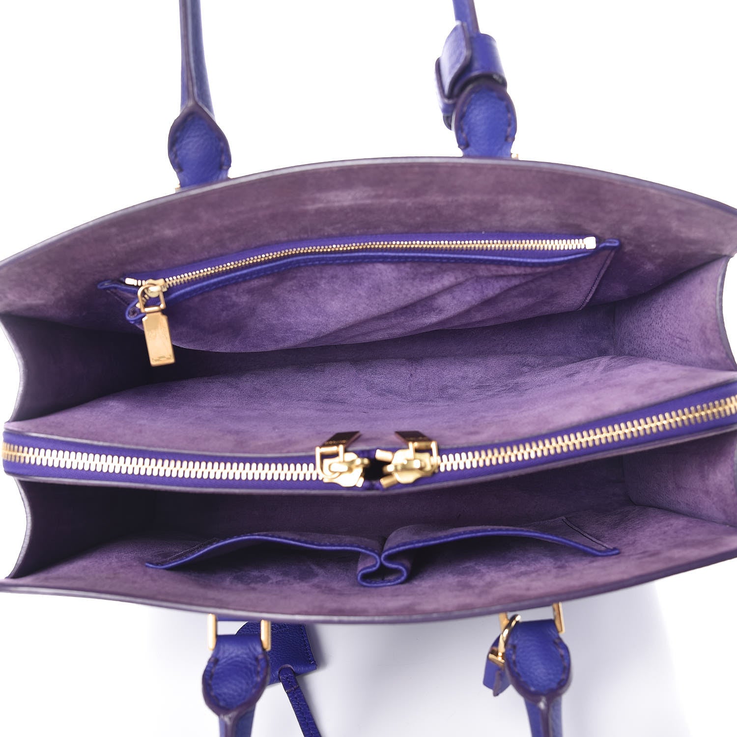 Alexander McQueen Grained Calfskin Heroine Open Tote Purple 7 of 11
